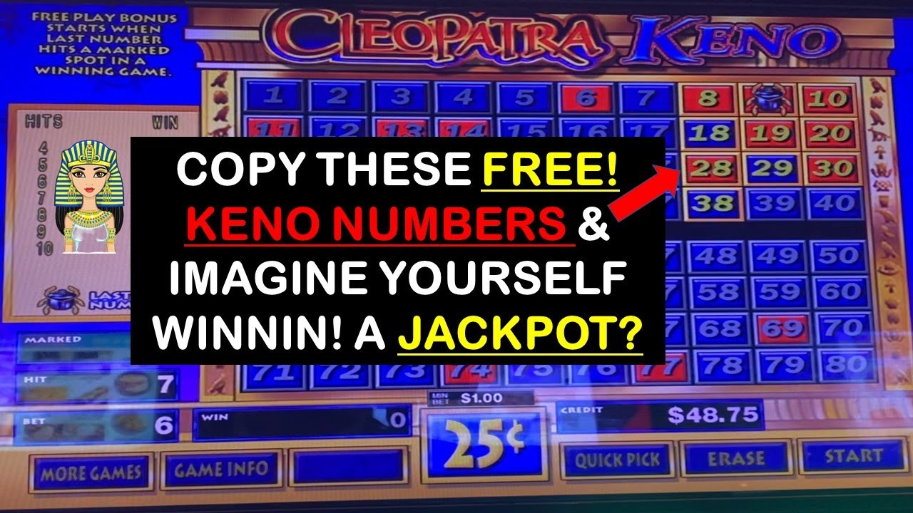 4 Cleopatra Keno Bonus Rounds +Free #Keno Numbers #shorts #short #youtubeshorts #youtubeshort