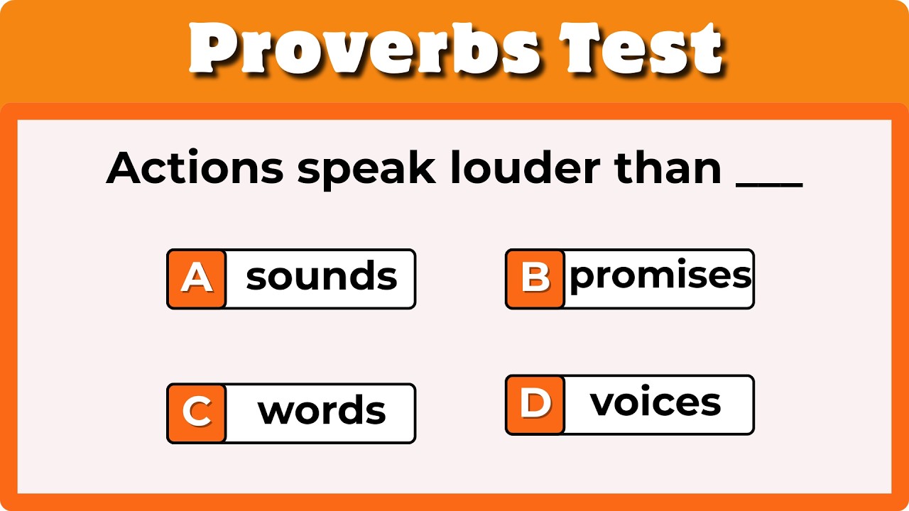 Can You Complete These 20 English Proverbs? | Ultimate Quiz Challenge | English Proverbs Quiz