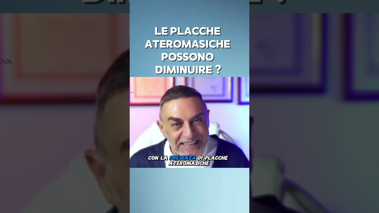 Le placche ateromasiche possono diminuire?#aterosclerosi #endotelio #infarto