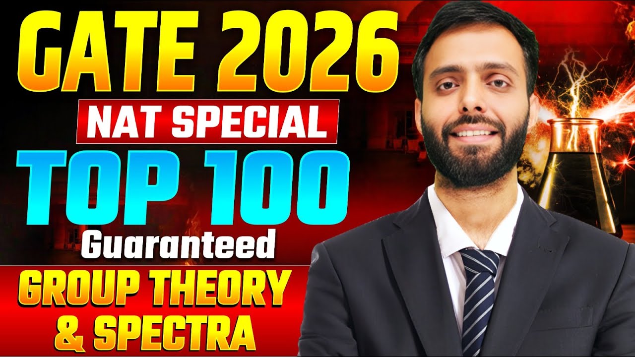 Group Theory & Physical Spectra - NAT Special | IIT GATE26 IIT JAM26