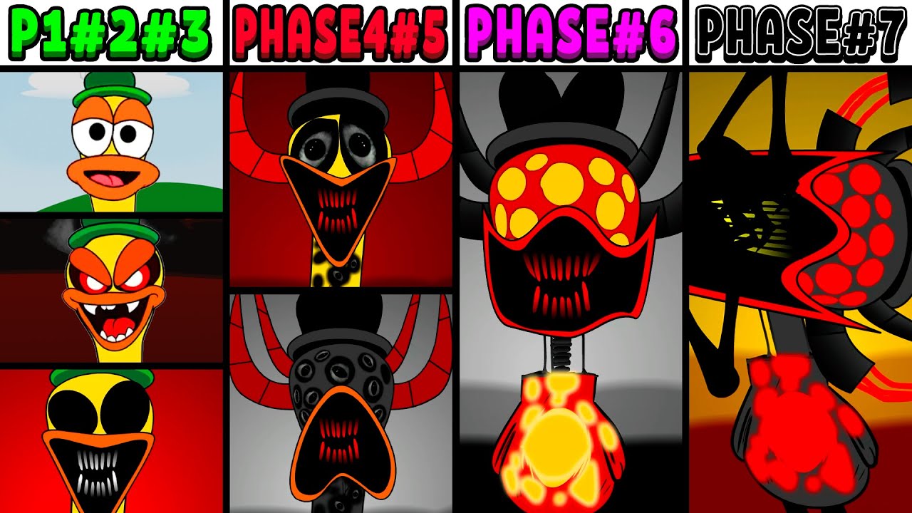All Phases in New Incredibox Sprunki Oc of Pato: From Phase 1 to Phase 7