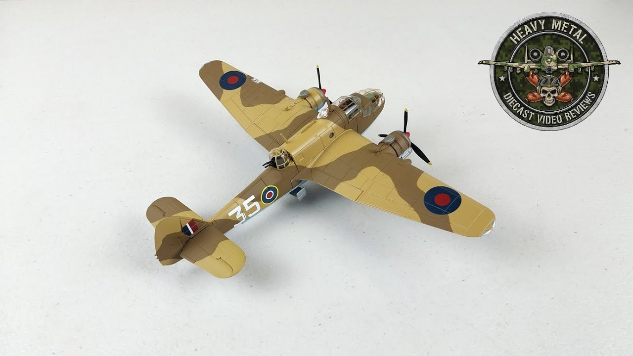 Bristol Beaufort MK I, RAF MECU, Egypt 1944, Corgi 1:72 Scale Diecast Model Review