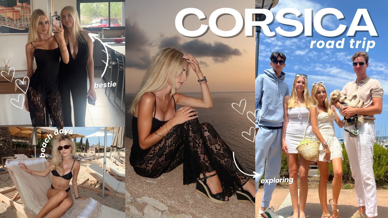Corsica Vlog 🌺: traveling with friends, exploring the island & beach days