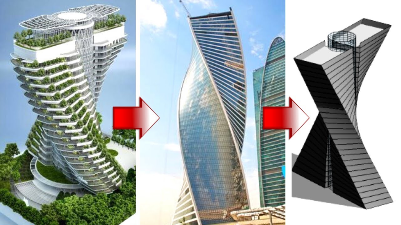 Edifício helicoidal de 30 pavimentos em 12 Minutos no Revit - Tutorial