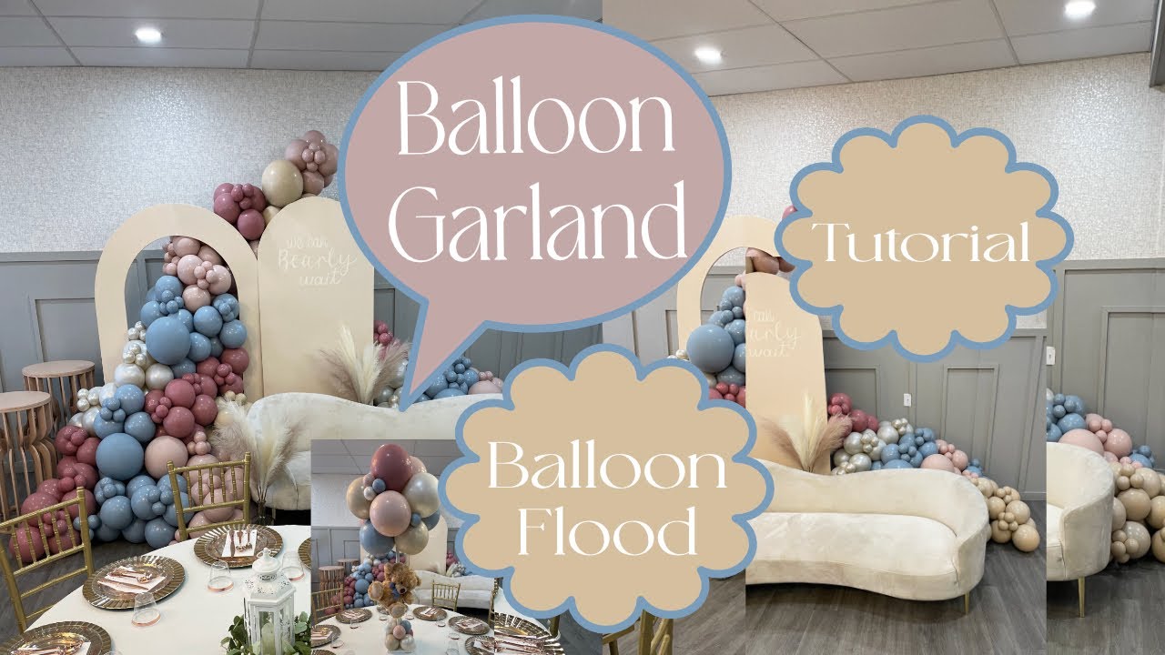 Balloon Garland Tutorial | We Can BEARLY Wait | How to | DIY