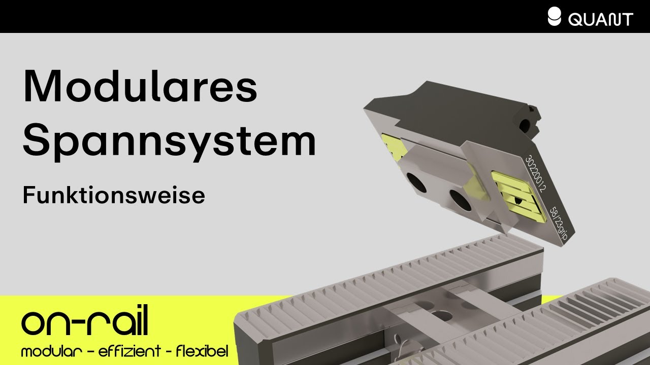 Funktionsweise des modularen Spannsystems On-Rail | Quant Technik