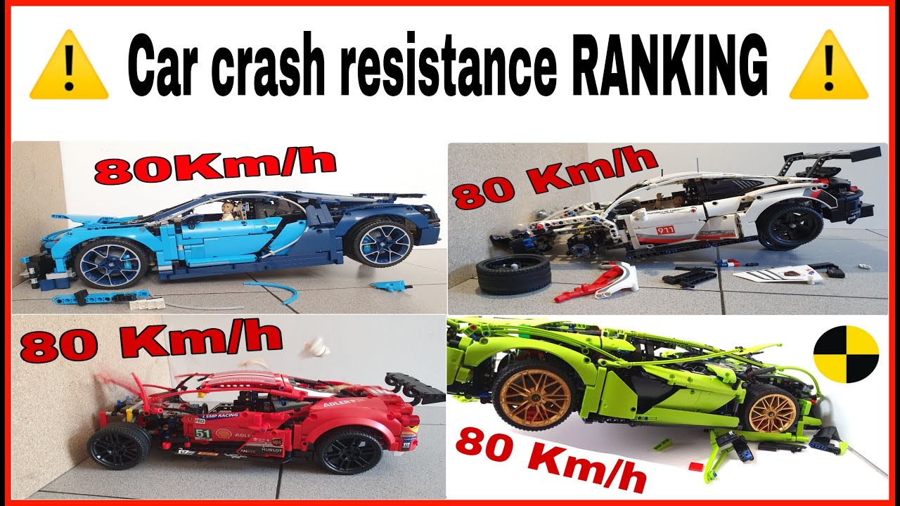 🚨 Car CRASH resistance RANKING 🚨 Lego car Crash 80 KM/H | Lego Technic