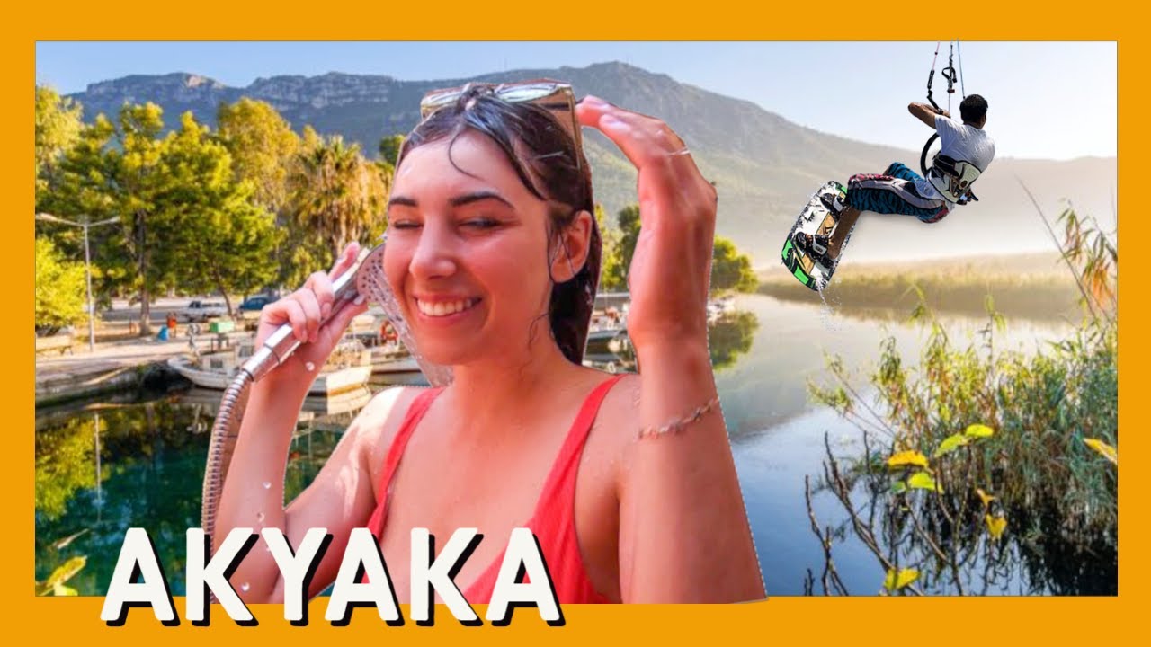 AKYAKA’da KITESURF 🌊 Kasaba Hayatı 🌼 | Sörf, Doğa, Gece Hayatı