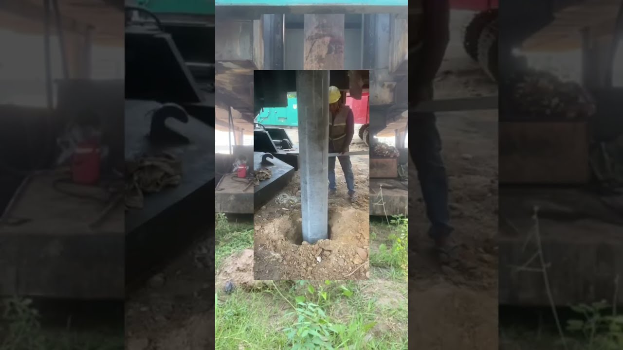 Robot machine driving PHC pile | Spun Pile driving