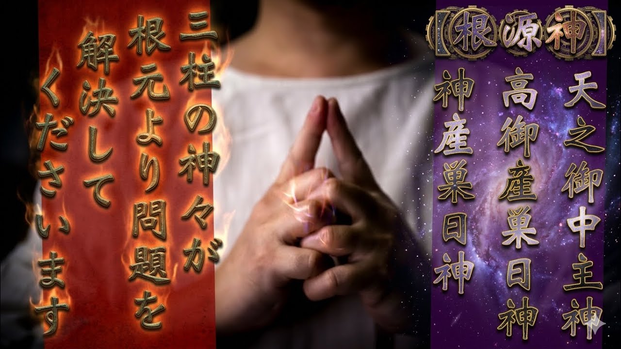 【根源神】天之御中主神、高御産巣日神、神産巣日神の三柱の神々が根元より問題を解決してくださいます