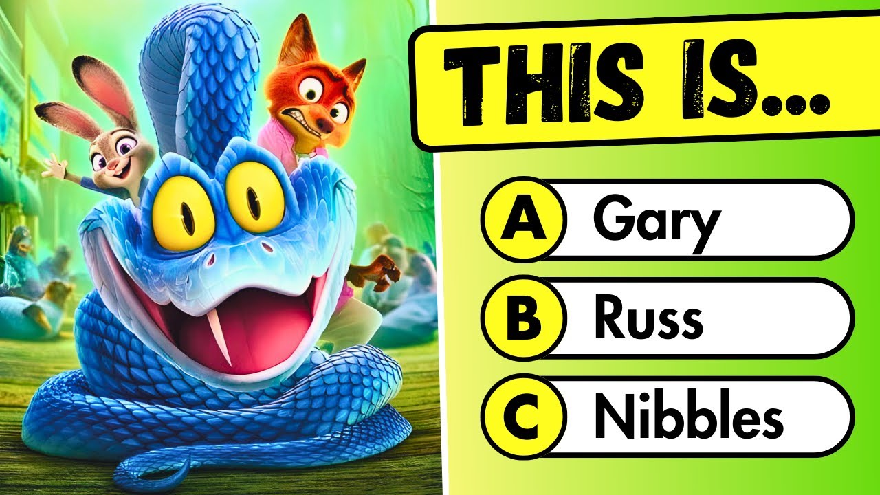 Zootopia 2 Movie Trivia Quiz 👀🔥~ Judy Hopps, Nick Wilde, Gary De'Snake ~ Ultimate Zootopia Quiz