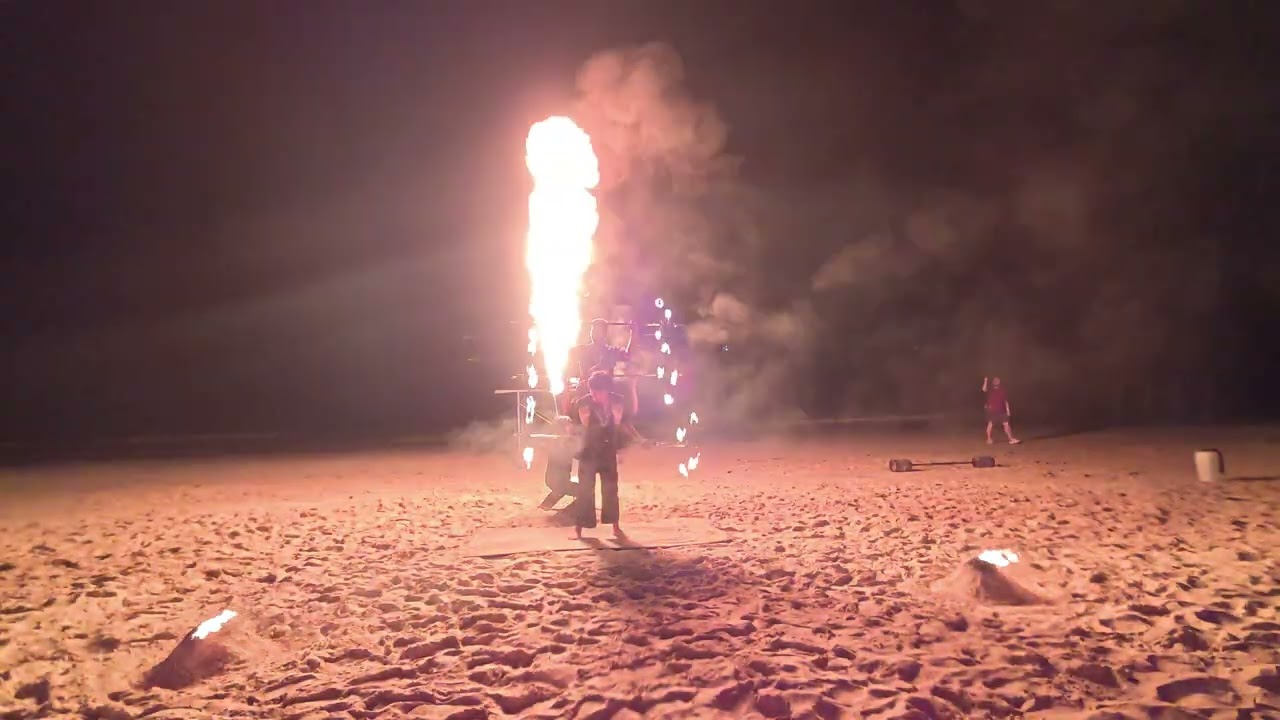 Fire show beach - Thailand