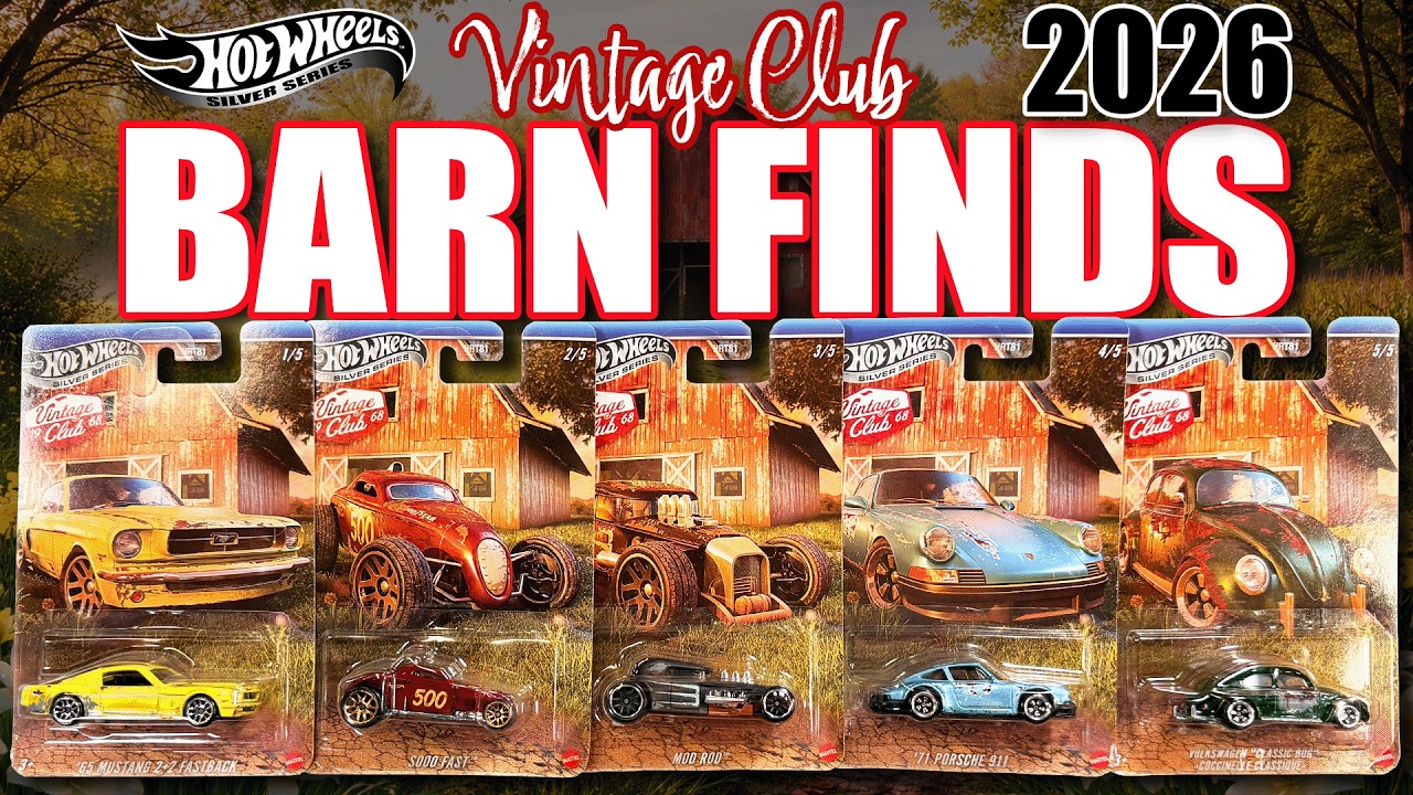 Распаковка модели Hot Wheels Vintage Club Series 2026 года &mdash; находки из сарая!