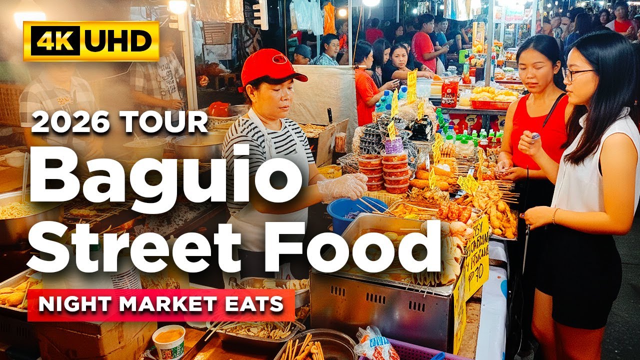 BAGUIO STREET FOOD 2026 Tour | Night Market Budget Eats in Baguio City Philippines
