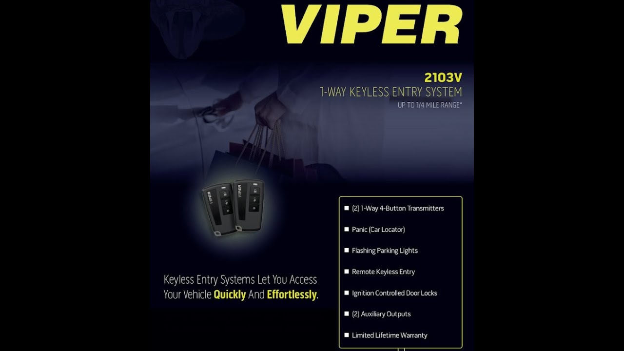 2103V - VIPER 1-Way Keyless Entry System