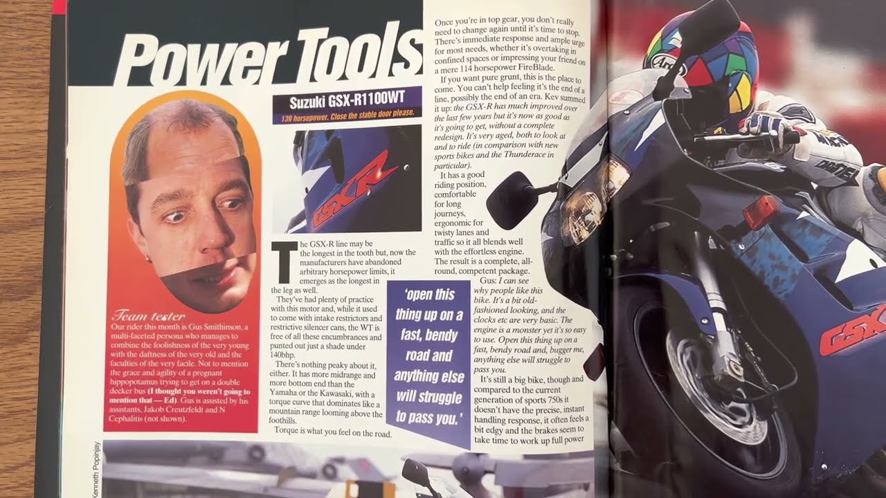 1996 Superbike Shootout GSXR 1100 vs ZZR 1100 vs YZF 1000 Thunderace