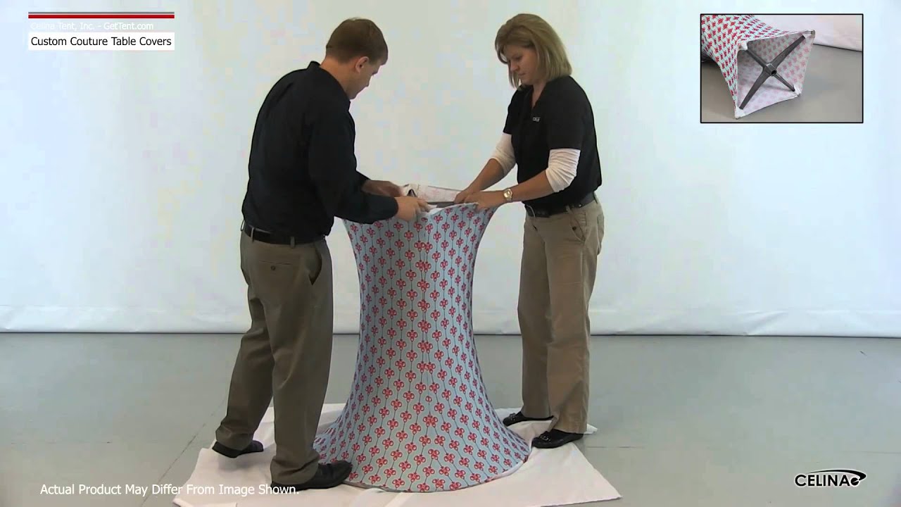 Custom Couture Table Cover / Spandex Stretch Linen Cover