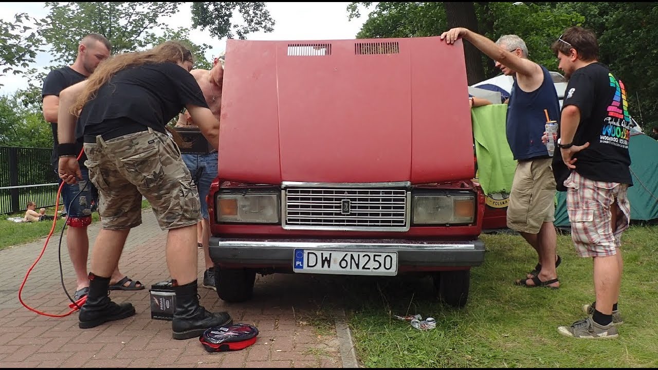 Woodstock 2017 cz.1 -wyjazd i naprawa Łady :)