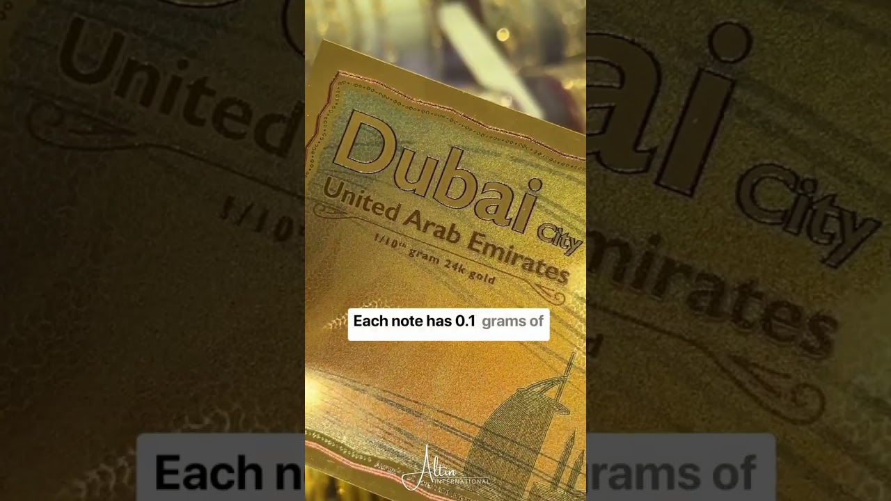 DUBAI FIRST 24-KARAT GOLD NOTE