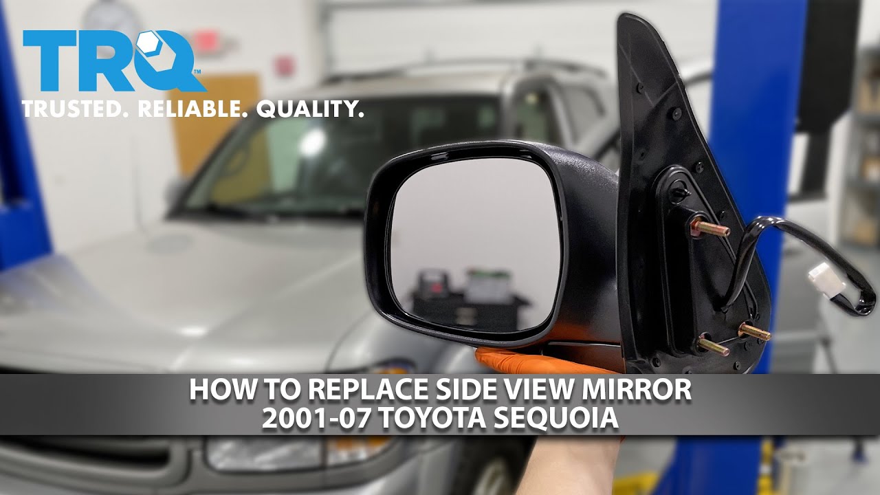 Как заменить боковое зеркало заднего вида на Toyota Sequoia 2001-07
