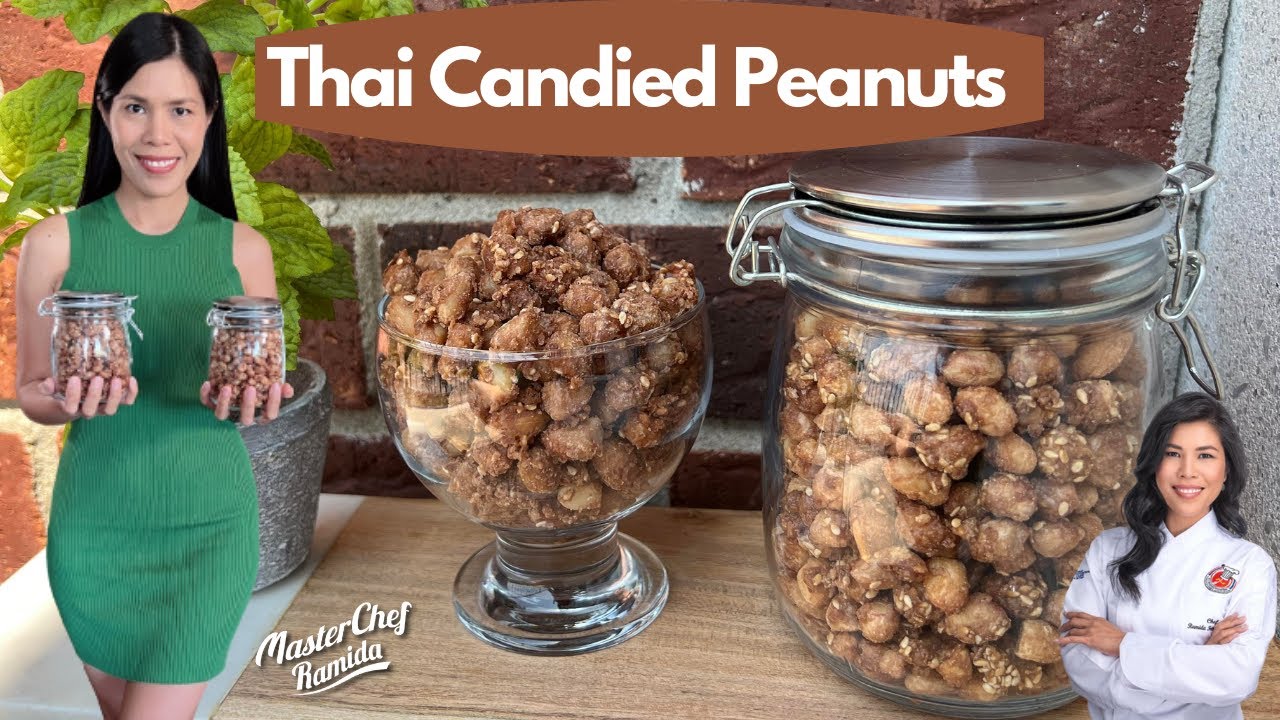 The famous Thai Snack / Candied Peanuts / Caramelize Peanuts