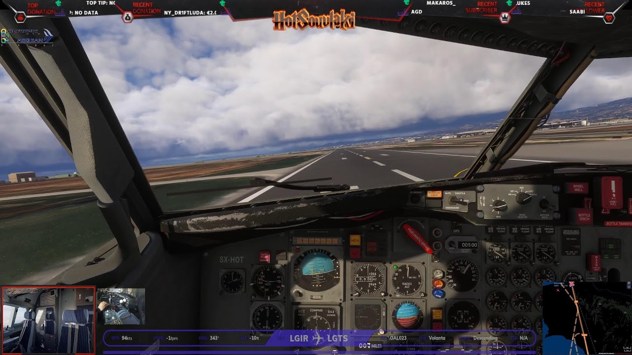 Flying Olympic ( LGAL - LGIR ) // OAL023 // Vatsim
