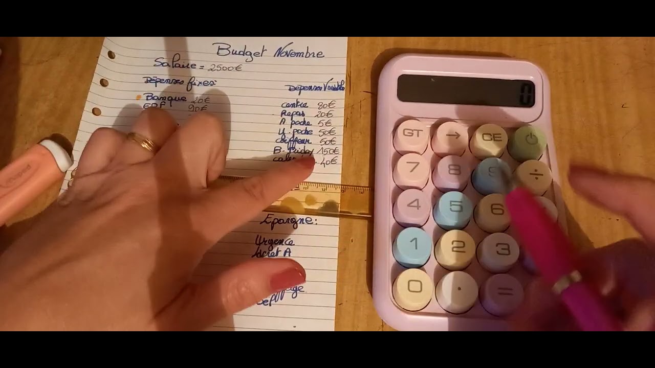 Enveloppe budget : mon budget du mois de novembre #défis #enveloppebudgetaire #budget