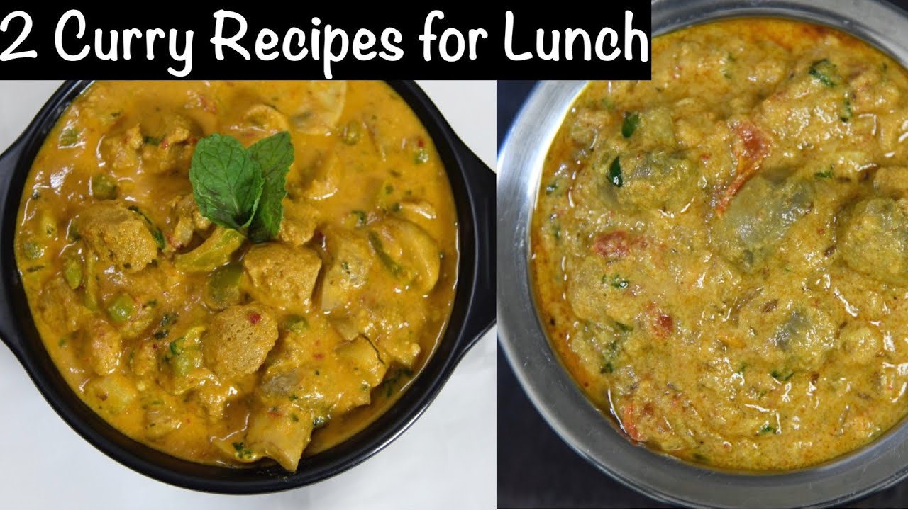 2 curry recipes for lunch | best veg curry recipes | easy veg curry recipe