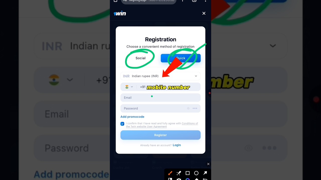 1 win app me account kaise banaye | 1 win me registration kaise kare | how to create account in 1win
