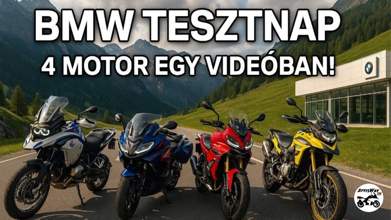 BMW Tesztnap Melyik a Király? BMW S 1000 XR, BMW F 900 GS, BMW R 1250 RT, BMW R 1300 GSA