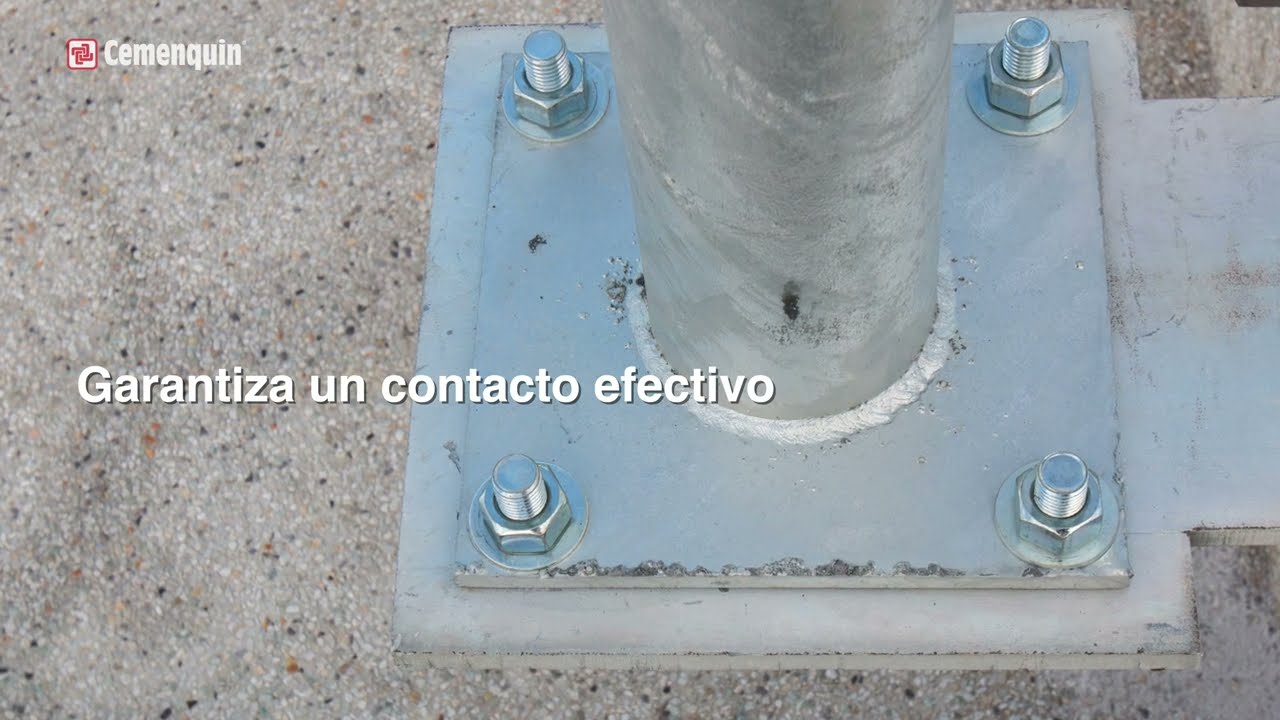 GROUT Cemenquin: Mortero para anclajes de soportes de acero y estructuras pesadas