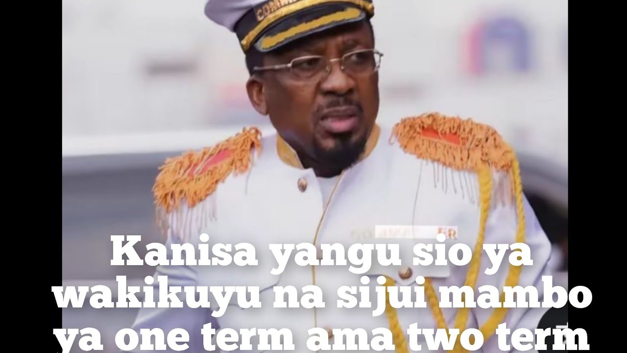 My Church is not for kikuyus,I don't know one term or two terms.Pastor Nganga clarify his stand.