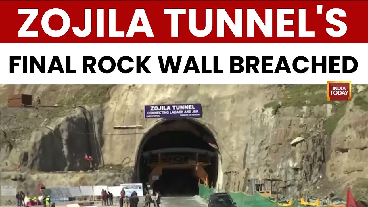 Zojila Tunnel Breakthrough: World's Longest single-tube bi-directional Road tunnel Coming To Ladakh