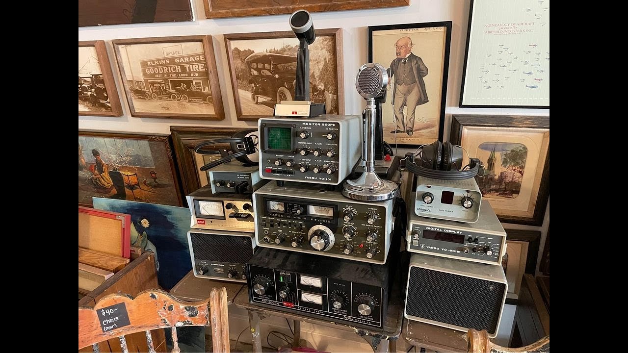 Yaesu FT-101E HF Radio from a Palm Springs Thrift Store!  A Beautiful Radio with all the options !!!
