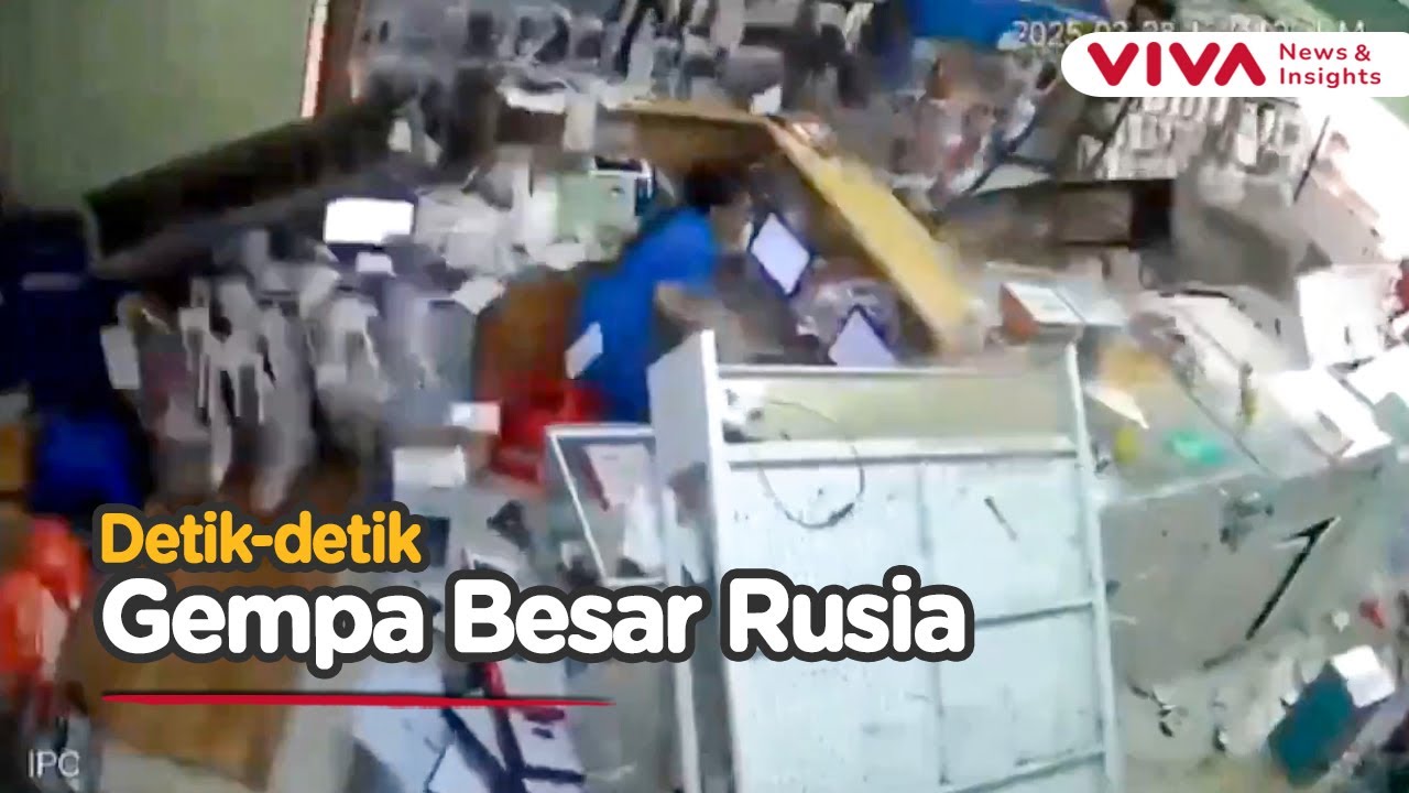 Mencekam! Detik-detik Gempa Besar Guncang Rusia Berpotensi Tsunami