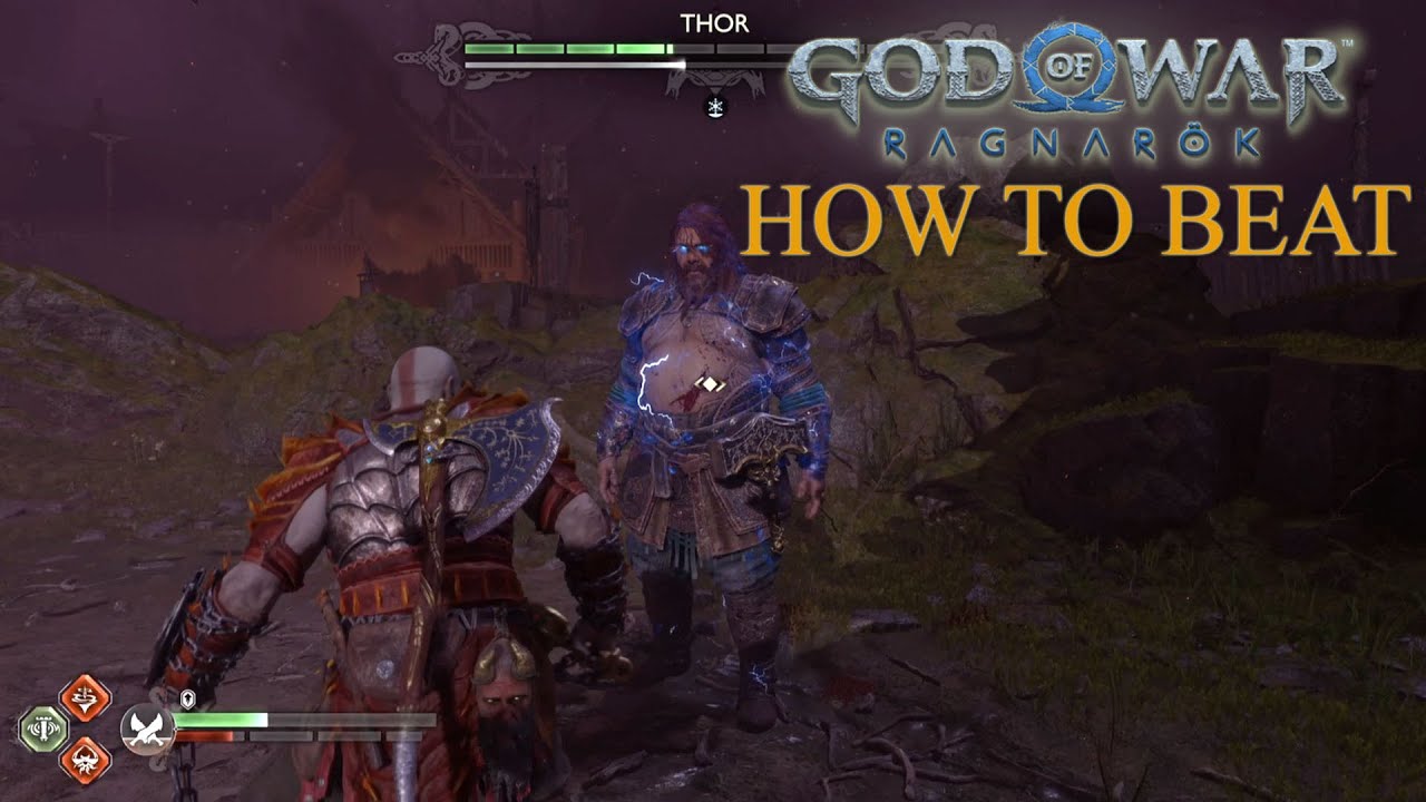 God Of War Ragnarok Thor End Game — как победить Тора. ЛЕГКОЕ полное руководство!