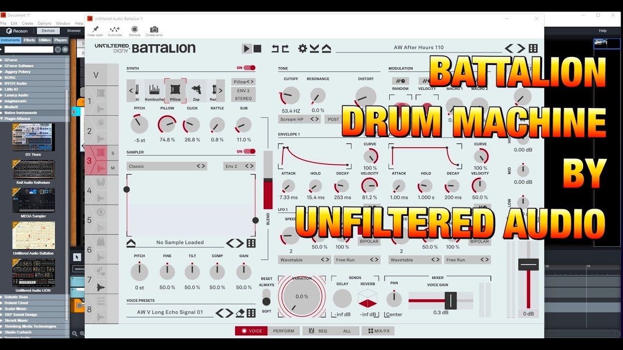 BATTALION Drum Machine by Unfiltered Audio - OUT NOW on iOS - Walkthrough & Demo