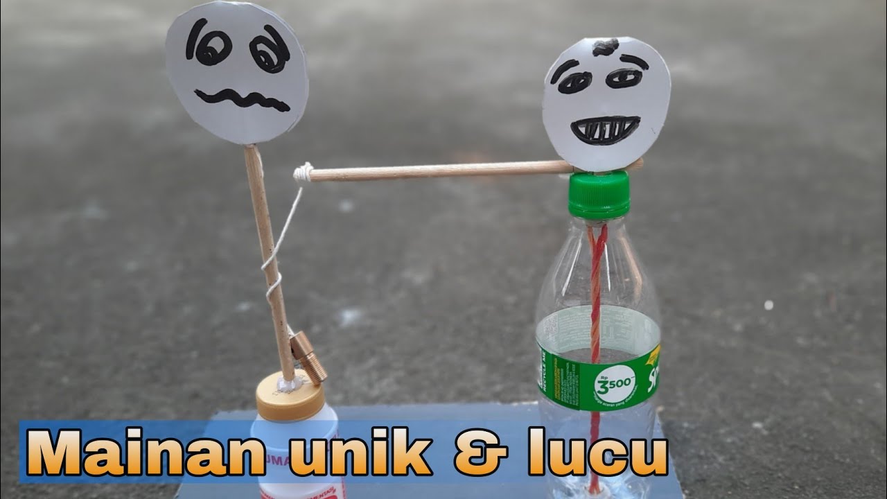 membuat mainan goib sederhana dari botol bekas