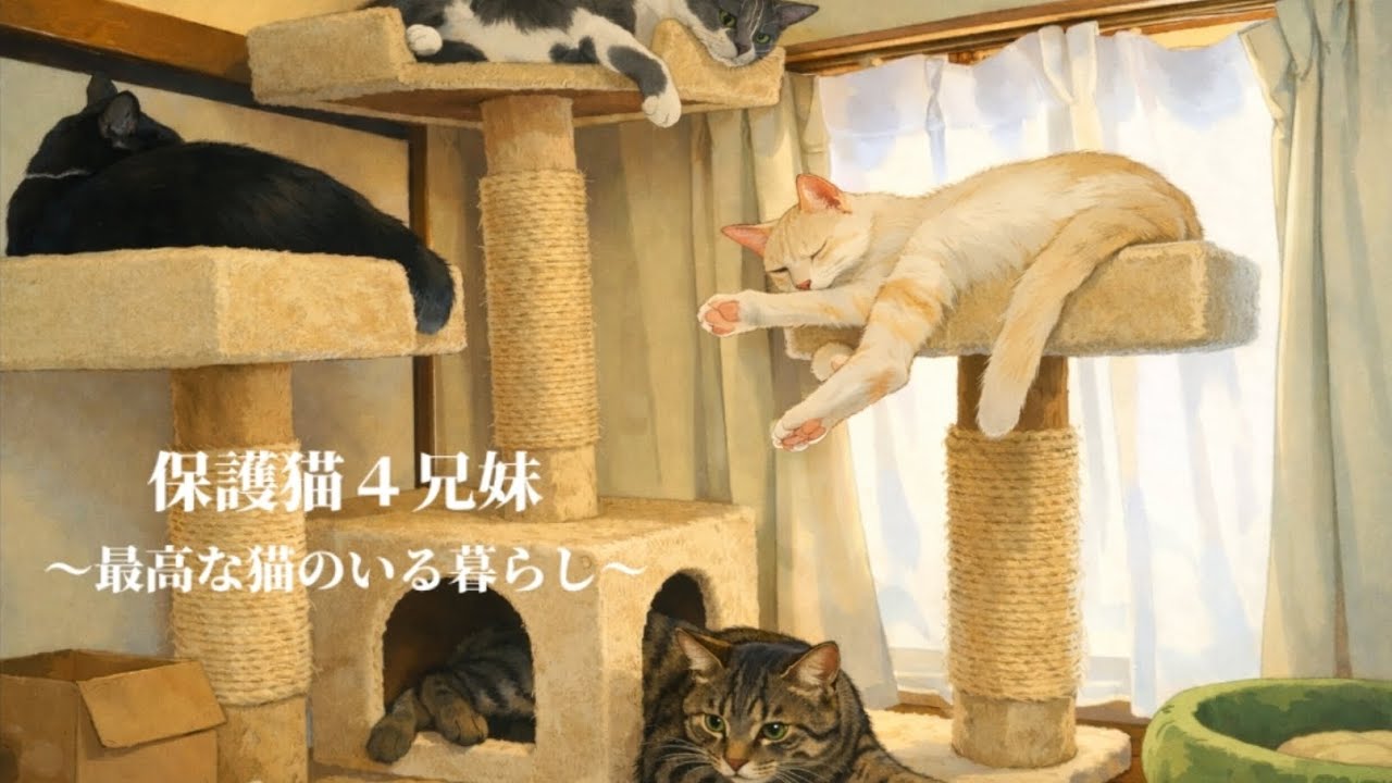 この家の名義は猫、保護猫４兄妹が支配する24時間【覚悟×幸福】～最高な猫のいる暮らし～