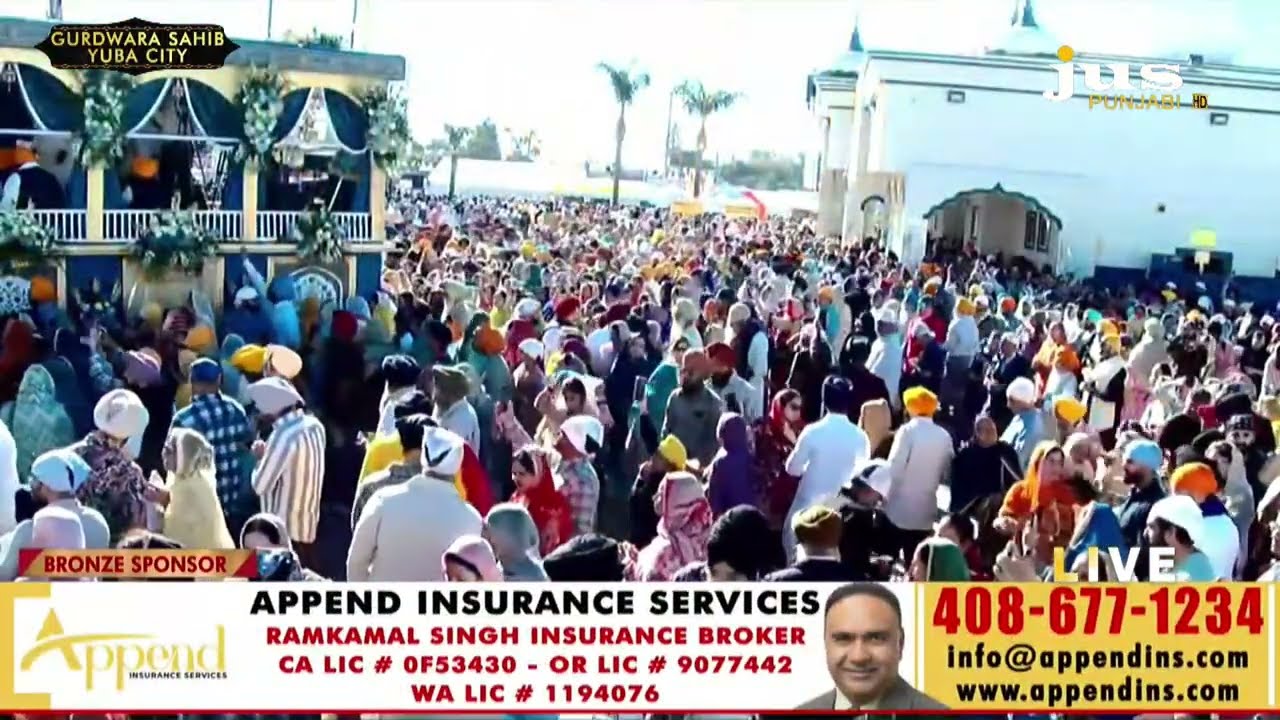 Grand Procession Begins | Yuba City Nagar Kirtan 2025 | LIVE Highlights from Gurdwara Sahib