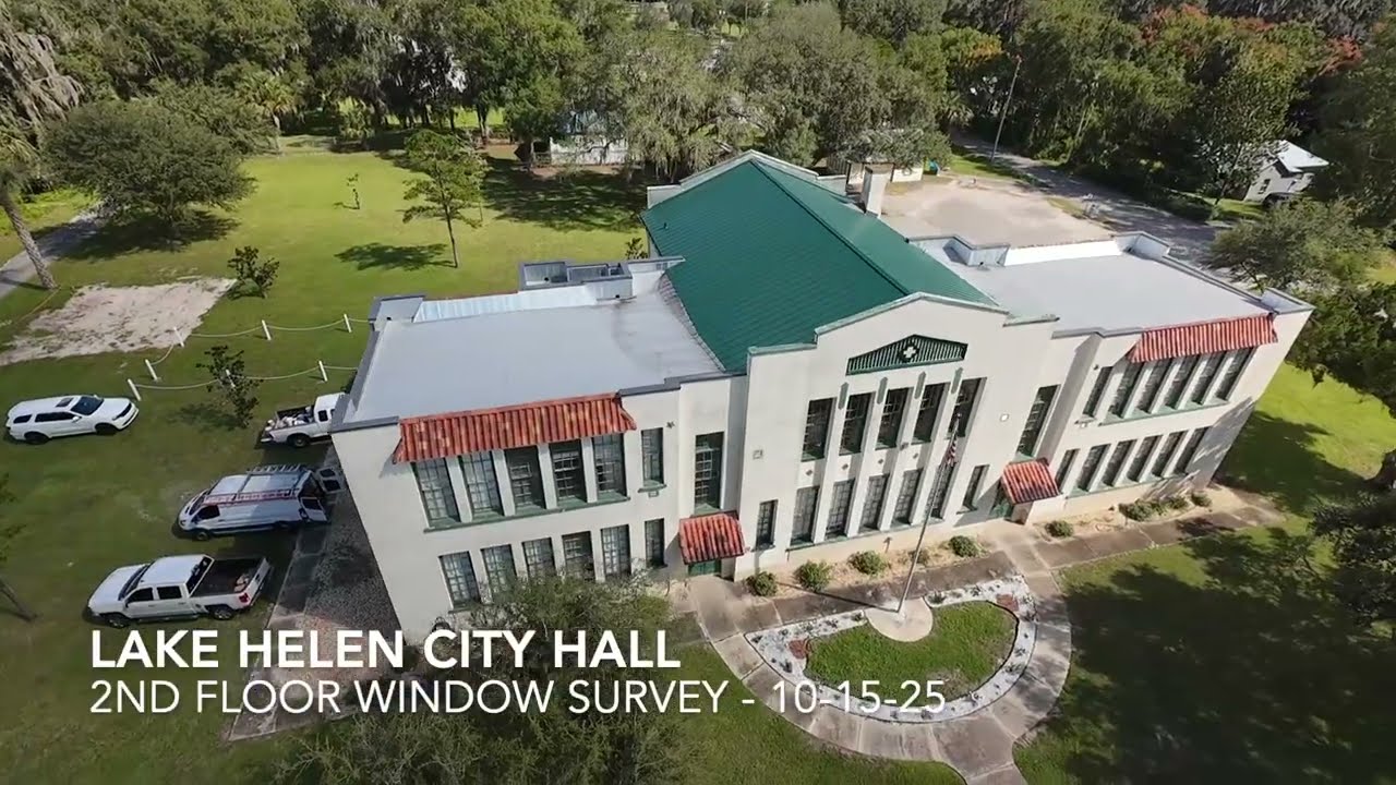 Lake Helen City Hall   2nd Floor Window Survey 10-15-25