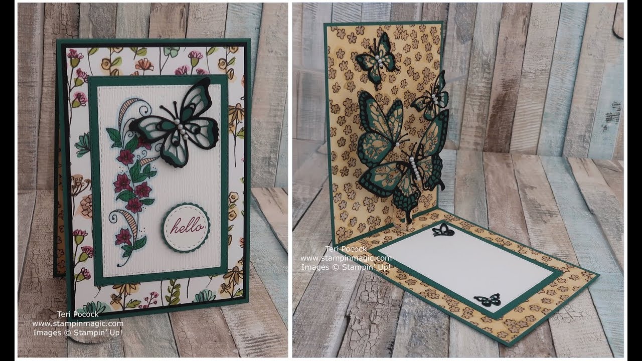 Pop-Up Butterfly Card using Beauty Abounds from Stampin' Up!