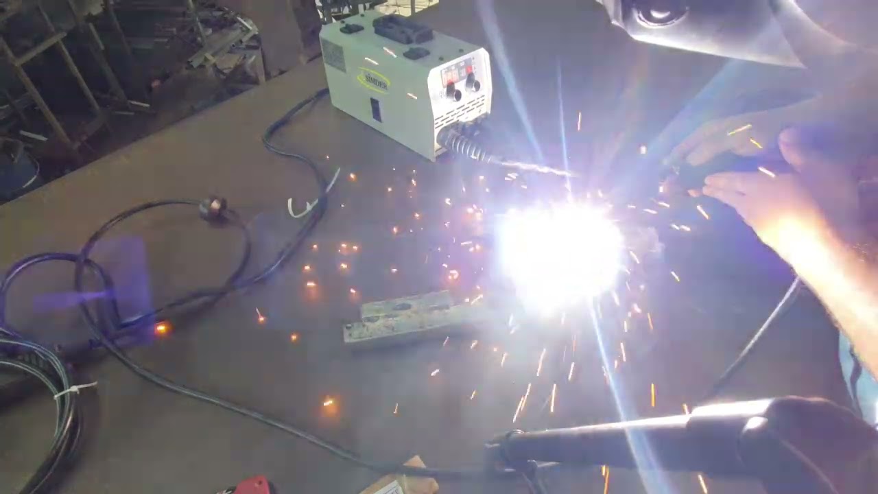Simder 140 Wire Feeder Welding Machine - Testing Flux Core Kiswel.