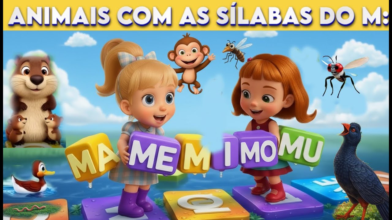 11 -  ANIMAIS COM A SILABAS DO M: MA MA MI MO MU