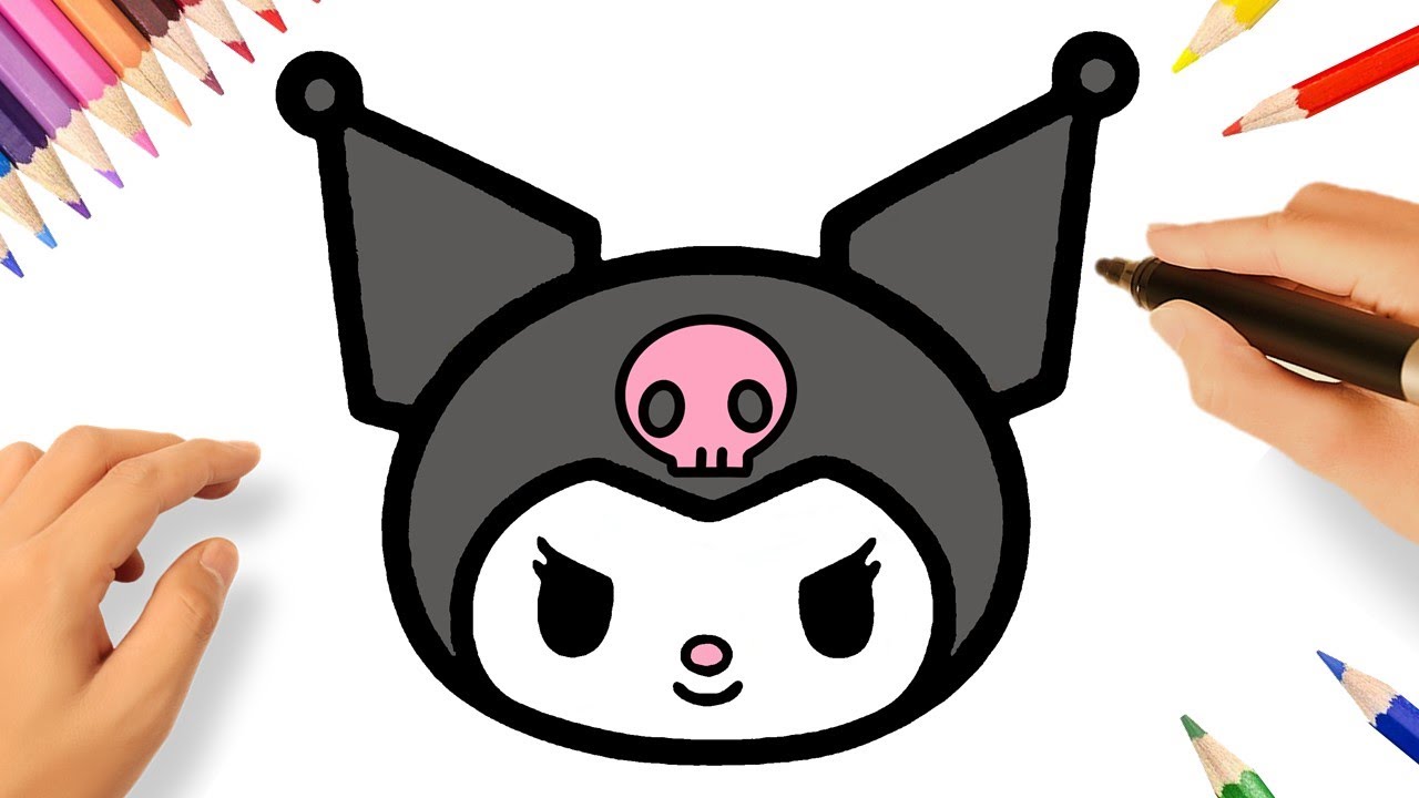C&Oacute;MO DIBUJAR A KUROMI F&Aacute;CIL 🖤🎀