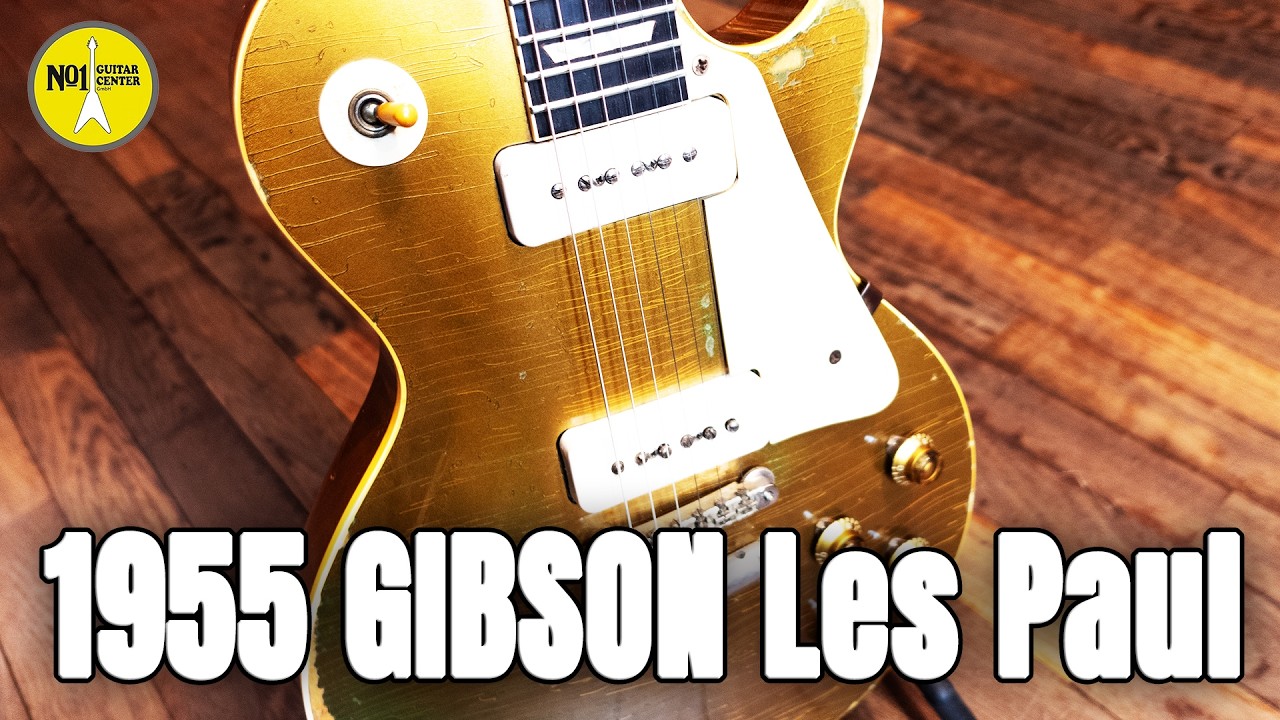 ORIGINAL 1955 Gibson Les Paul Goldtop - Review at No1 Guitar Center Hamburg