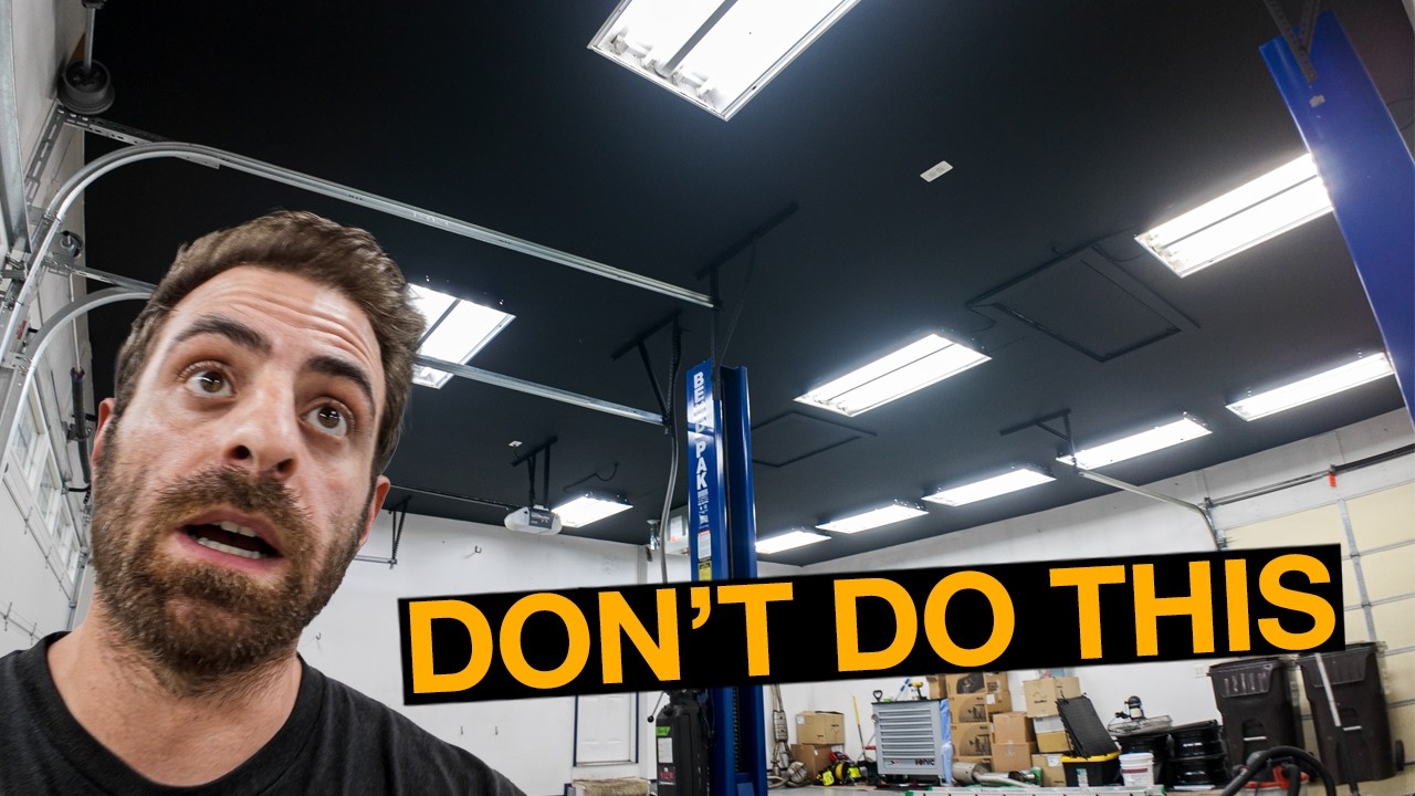 Dream Garage Build, эпизод 1 — Почему я больше никогда не буду красить потолок в гараже — эпизод 1