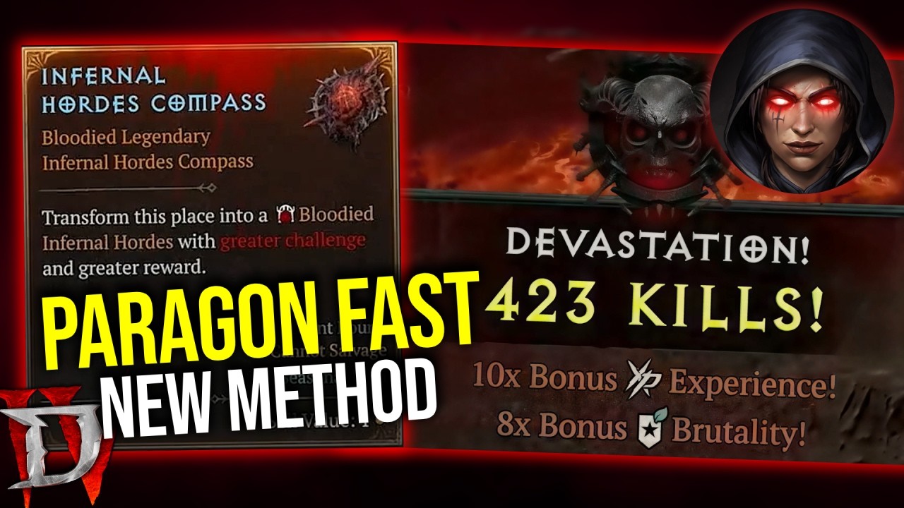 Diablo 4 — Как быстрее всего прокачать уровень Парагона до 300