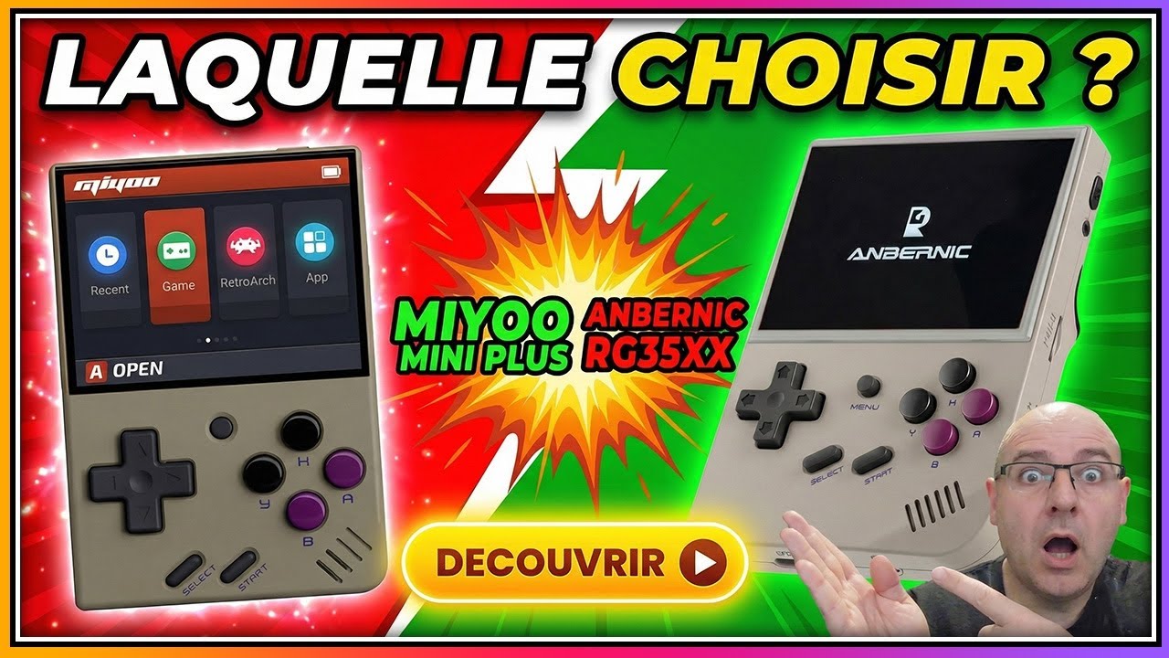 ⚡ Miyoo Mini Plus ou RG35XX ? Duel des consoles rétro portables !