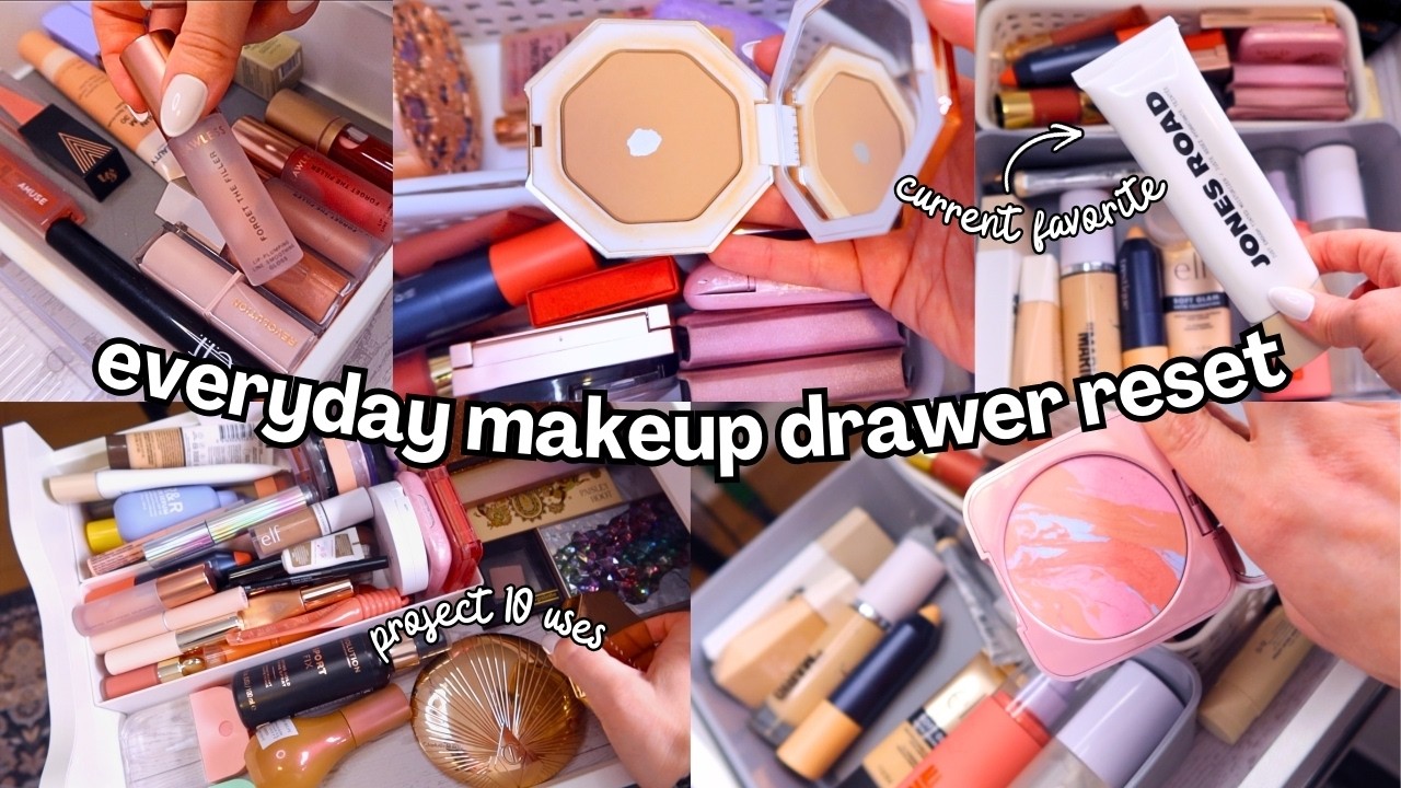 EVERYDAY MAKEUP DRAWER 〰️ Shop My Stash & GRWM